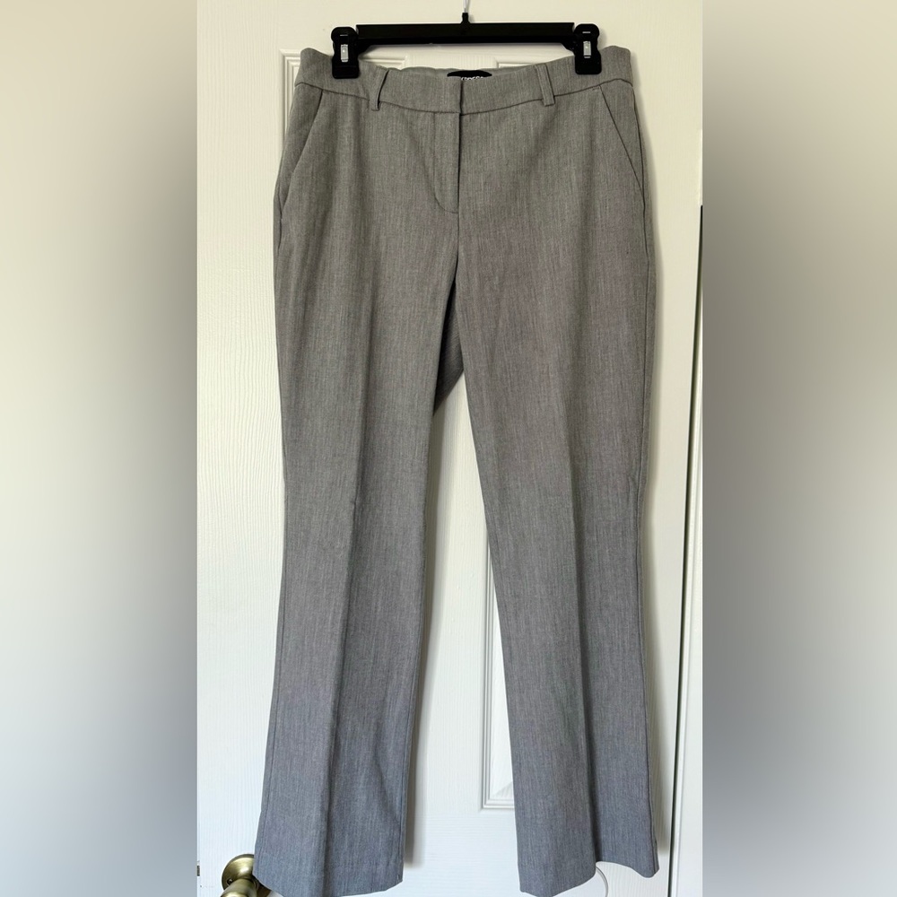 Express Women's Light Gray Barely Boot Columnist Pants